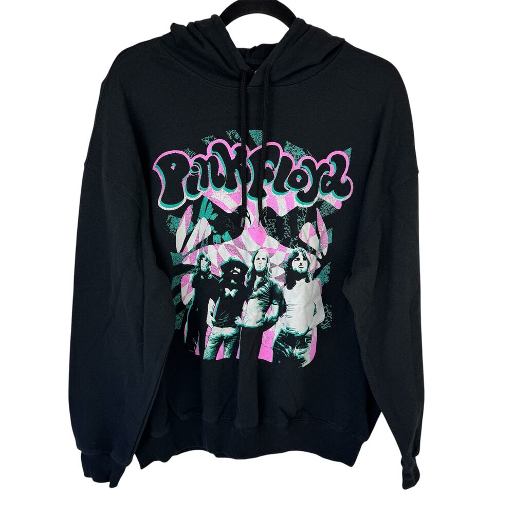 Pink Floyd Hoodie Sweatshirt Long Sleeve Black Mens Extra Large